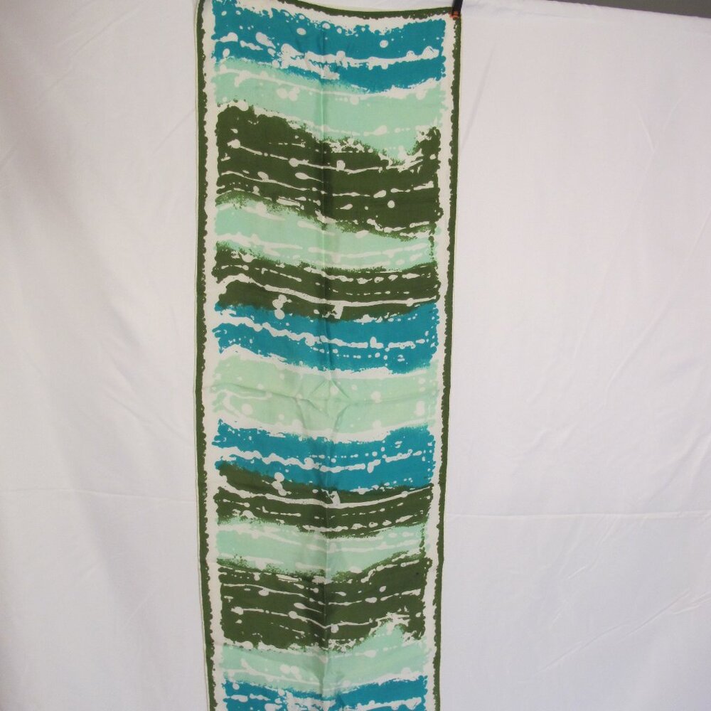 Uena striped silk scarf